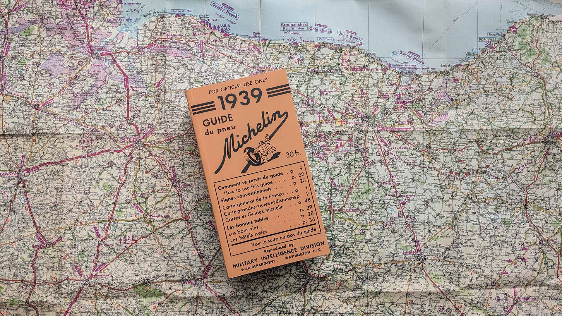 80e anniversaire du Débarquement : Quand les cartes et guides Michelin participaient à la Libération