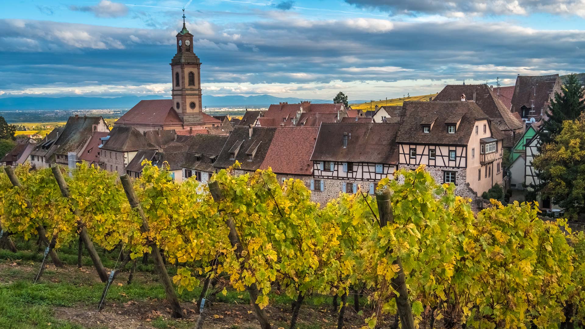 Le village de Riquewihr (Haut-Rhin)