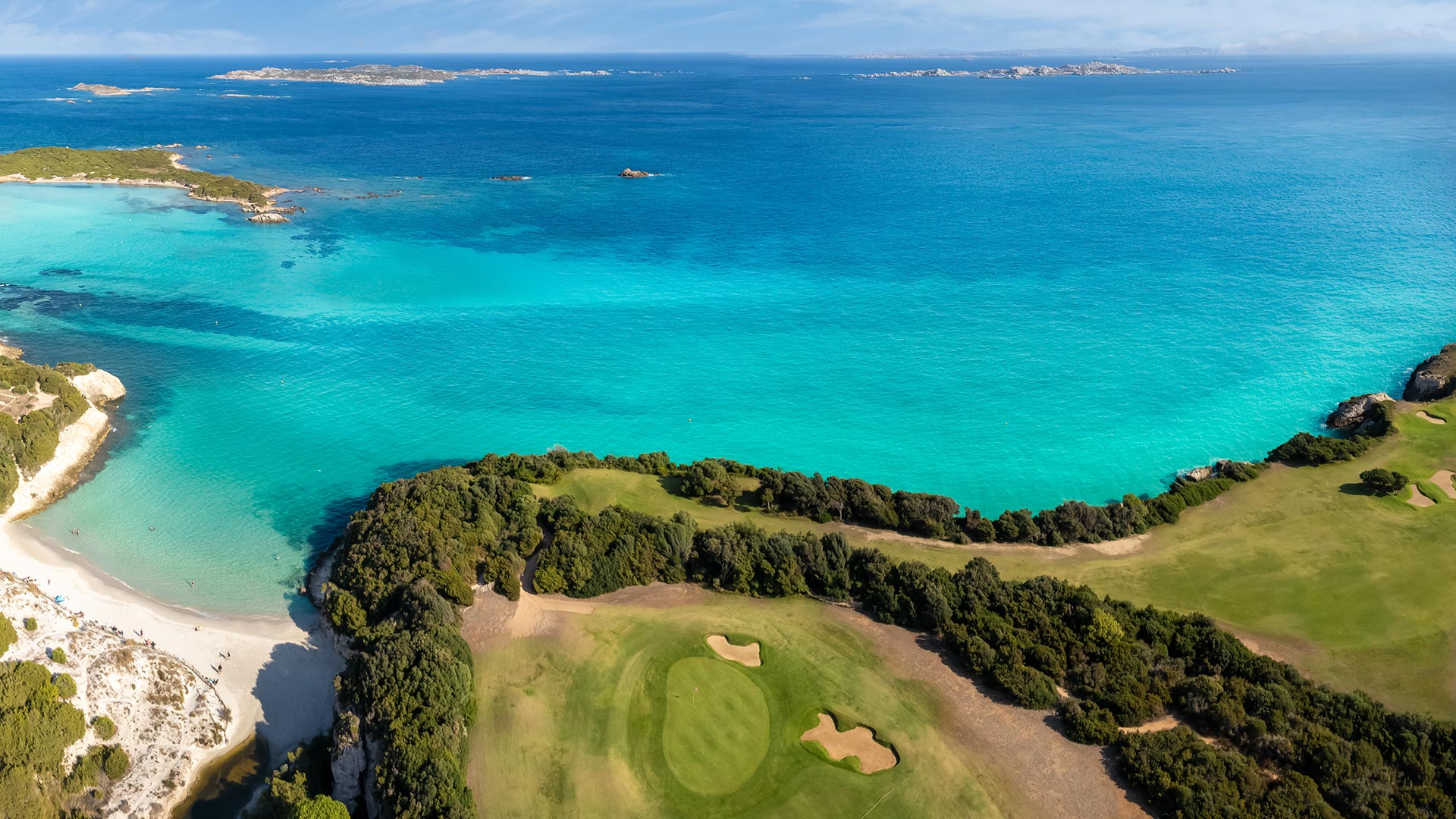 Golf et plage de Sperone (Corse)